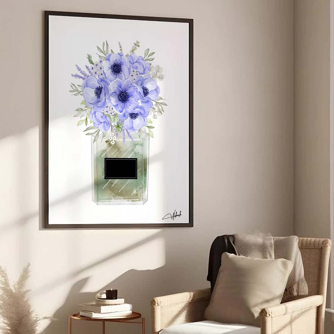 Blooming Elegance in Shades of Blue Serenity